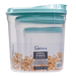Cereal Container Set 3pc Asst Sizes-wholesale