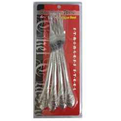 Forks 4pc Stainless Steel-wholesale
