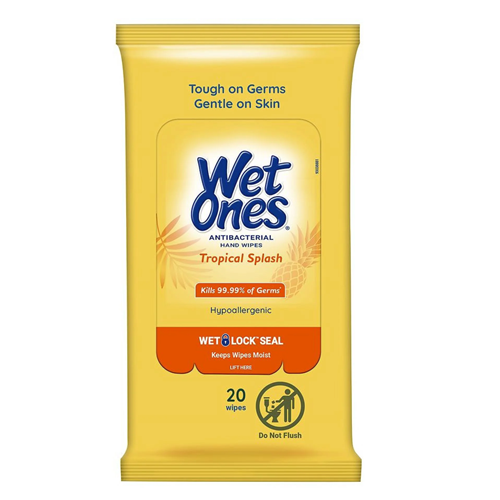 Wet Ones Hand Wipes 20ct Tropical Splash-wholesale Wet Ones Hand Wipes 20ct Tropical Splash-wholesale