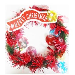 X-Mas Decor Wreath 9in-wholesale