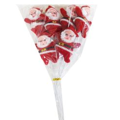 X-Mas Santa Claus Doll Bouquet 6pc-wholesale