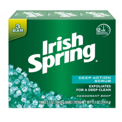 Irish Spring Bar Soap 3pk Deep Action Sc-wholesale