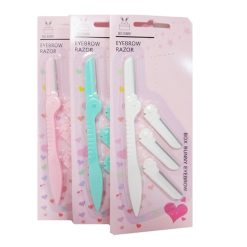Eyebrow Razor 4pc Asst Clrs-wholesale