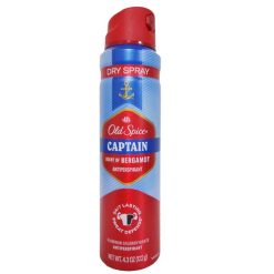 Old Spice Anti-Persp Spray 4.3oz Captain-wholesale