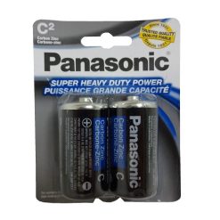 Panasonic Batteries C 2pk Blue-wholesale