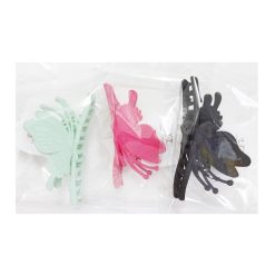 Hair Clips Butterfly Asst Clrs-wholesale