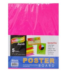 Poster Boards 5pk 11X14in Fluorescent Cl-wholesale