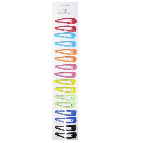 Hair Metal Clips 16pc Asst Clrs-wholesale Hair Metal Clips 16pc Asst Clrs-wholesale