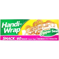 Handi-Wrap Storage Bags 60ct Snack-wholesale