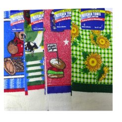 Kitchen Towels 15 X 25in Asst Print-wholesale