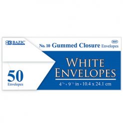 Envelopes 50ct White #10 Gummed