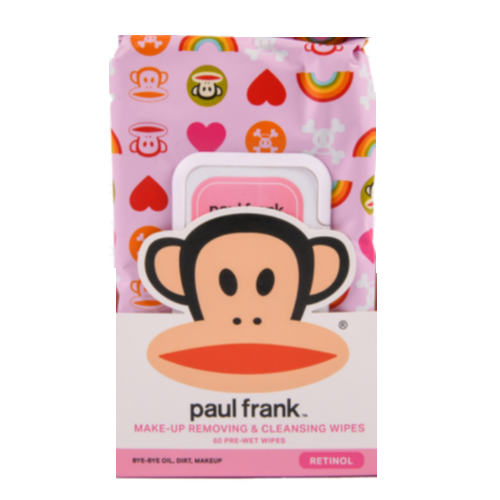 Make-Up Wipes Paul Frank 60ct Retinol-wholesale Make-Up Wipes Paul Frank 60ct Retinol-wholesale