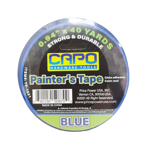 Capo Painters Tape 0.94X40 Yrds Blue-wholesale