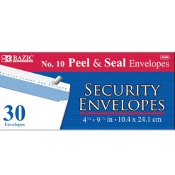 Security Envelopes 30ct #10 White Peel-wholesale