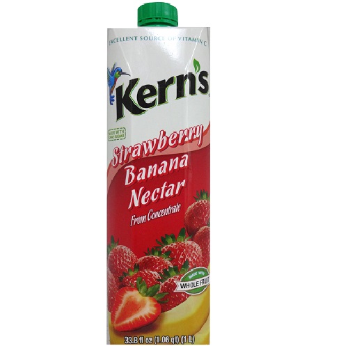 Kerns Tetra 1 Ltr Strwbry-Banana Nectar-wholesale Kerns Tetra 1 Ltr Strwbry-Banana Nectar-wholesale