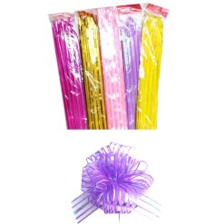 Ribbon Pull Flower W-Stripes Asst Clrs-wholesale