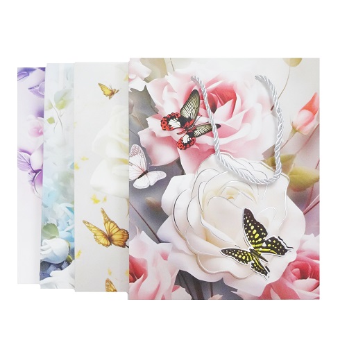 Gift Bags 3D Roses Smll Asst-wholesale Gift Bags 3D Roses Smll Asst-wholesale