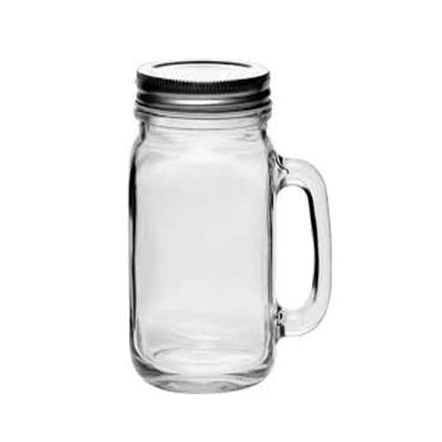 Mason Jar 24oz Clear W-Lid-wholesale