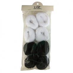 Hair Donuts 8pc Black AND White