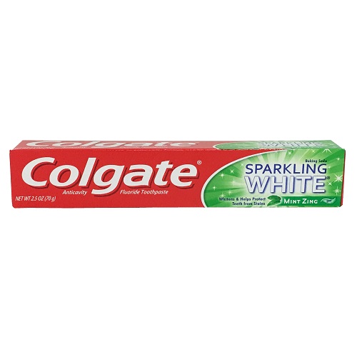 Colgate 2.5oz Sparkling White Mint Zing-wholesale Colgate 2.5oz Sparkling White Mint Zing-wholesale