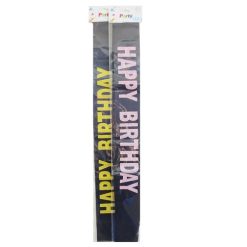 Happy Birthday Banner Asst-wholesale