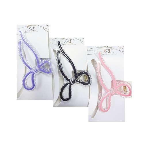 Hair Clip Bow Shape Asst Clrs-wholesale Hair Clip Bow Shape Asst Clrs-wholesale