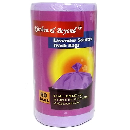 K & B Trash Bags 6gl 60ct Asst Scents-wholesale -  - Online  wholesale store of general merchandise and grocery items