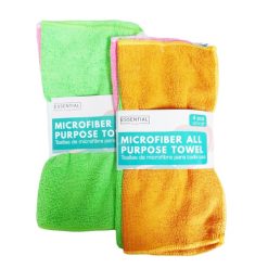 Microfiber Towels 4pk 12X12 Asst Clrs-wholesale