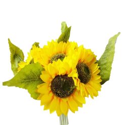 Sunflower Bouquet 4 Heads 12in-wholesale