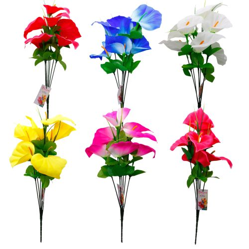 Calla Lily Bouquet 7 Heads Asst Clrs-wholesale Calla Lily Bouquet 7 Heads Asst Clrs-wholesale