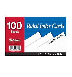 Index Cards Ruled 100ct 3X5in-wholesale Index Cards Ruled 100ct 3X5in-wholesale
