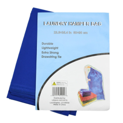 Laundry Hamper Bag 23X35in Blue-wholesale