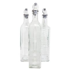 Oil Vinegar Bottle 16oz 3 Designs Glass-wholesale