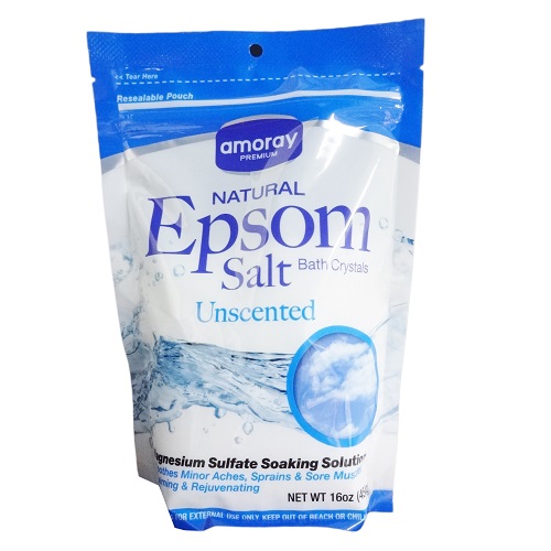 Amoray Epsom Salt 16oz Unscented-wholesale Amoray Epsom Salt 16oz Unscented-wholesale