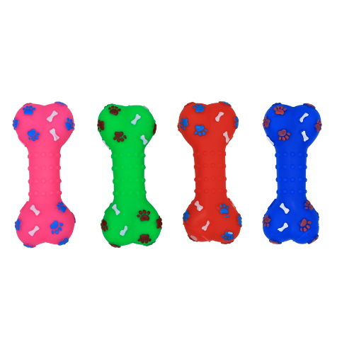 Pet Toy Bone 6½in Asst Clrs-wholesale Pet Toy Bone 6½in Asst Clrs-wholesale
