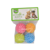 Pet Toy Ball 1½in 4ct Asst Clts-wholesale Pet Toy Ball 1½in 4ct Asst Clts-wholesale