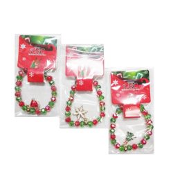 X-Mas Bracelet W-Charm Asst-wholesale