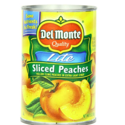 Del Monte Sliced Peaches Lite 15oz-wholesale