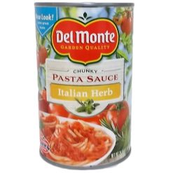 Del Monte Pasta Sauce Italian Herb 24oz-wholesale