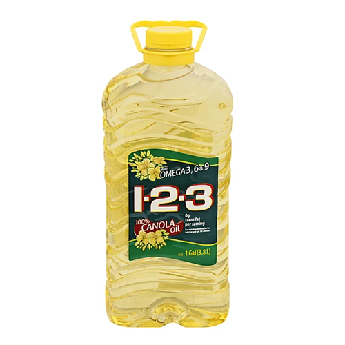 1-2-3 Canola Oil 1 Gl W-Omega 3-wholesale 1-2-3 Canola Oil 1 Gl W-Omega 3-wholesale