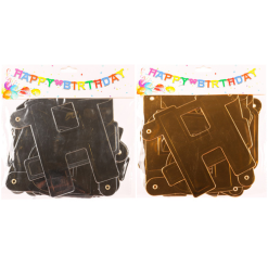 Banner HAPPY BIRTHDAY Gold & Silver-wholesale