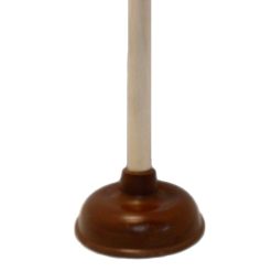 Plunger W-Wood Handle Brown-wholesale