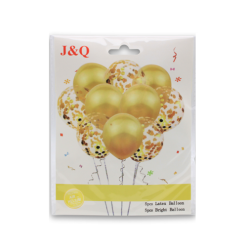 Balloons 10ct Yellow W-Ribbon-wholesale