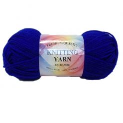 Knitting Yarn Dark Blue 100% Acrylic