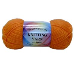 Knitting Yarn Orange 100% Acrylic