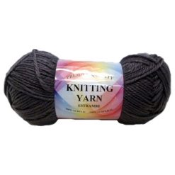 Knitting Yarn Dark Gray 100% Acrylic