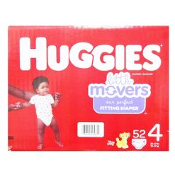 Huggies Diapers #4 52ct Little Movers-wholesale