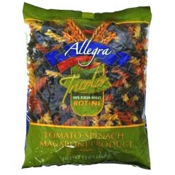 Allegra Pasta 12oz Rotini Tricolor-wholesale