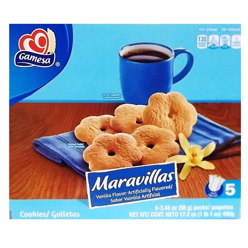 Gamesa Maravillas Cookies 5pk 3.45oz Ea-wholesale Gamesa Maravillas Cookies 5pk 3.45oz Ea-wholesale