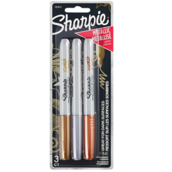 Sharpie Markers 3pk Metallic-wholesale